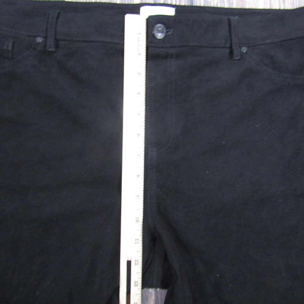 Chico's Pants Womens 2.5 Black Microfiber Straight Leg Stretch Dress Career - Picture 6 of 8